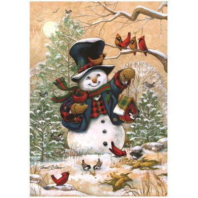 

Christmas Garden Flag Santa Claus Reindeer Snowman Pattern For Home Lawn Yarn Decor Winter Xmas Party Supplies