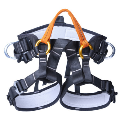 

Outdoor Rock Climbing Rappelling Safety Belt Rescue Harness Strap Polyester
