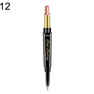 

Sexy Rotating Double Head Moisturizing Matte Velvet Lipstick Lip Liner Pencil
