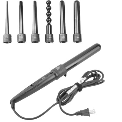 

Gobestart 6 in 1 Curling Iron Wand Hair Curler Set Ceramic Barrels Heat Hair Styling Tools