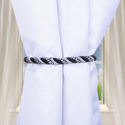 

Toponeto Ropes Tie Backs for Window Curtain Cord Buckle Tiebacks Braided Tie Backs