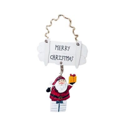 

1 piece Christmas resin letters painted handmade pendants Door&window decorations hanging Christmas party decorations