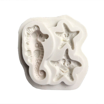 

Sea Shells Starfish Shaped Silicone Cake Mold Sugar Craft Fondant Cake Decorating Tool Kitchen Chocolate Candy Baking Tool