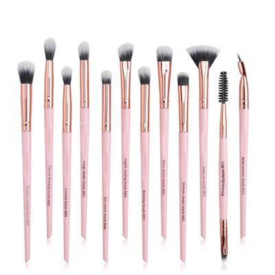 

12pcs New Eyelash Eyebrow Eyeliner Eyeshadow Brush Eye Cosmetic Brush Professional Eye Makeup Brush Set