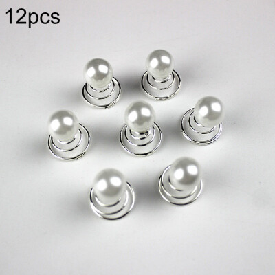 

Rhinestone Crystal Twisters Coil Spiral Hair Pins Pearl Hair Clips For Wedding Prom Party