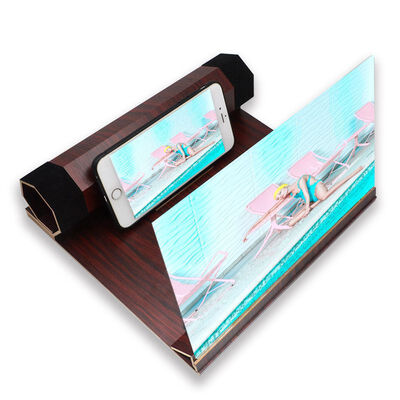 

Portable Mobile Phone Amplifier 12 Inch Screen HD Anti-fog Radiation Video Magnifying Glass Universal 7 Folding Lazy Bracket