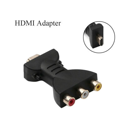 

Support 720P 1080PHDMI To 3 RCA Video Audio Converter HDMI To AV Video Adapter Converter For Signal Transfer TV Supplies