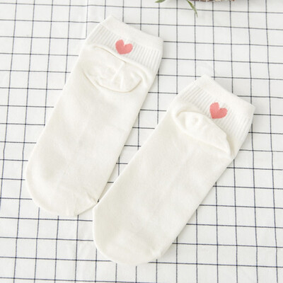 

New Products Fashion And Cute Love Socks Cotton Straight Heel Socks Cozy Socks
