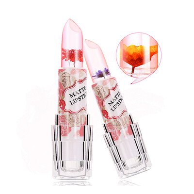 

Change Color Temperature Moistourizing Lip Pro Organic Aloe Vera Jelly Anti-drying Smooth Fine Lines Lipstick Hot Sale