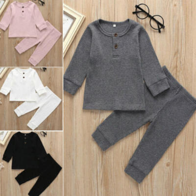 

Newborn Baby Boy Girl Tops Romper Bodysuit Jumpsuit Pants Outfits Clothes Set