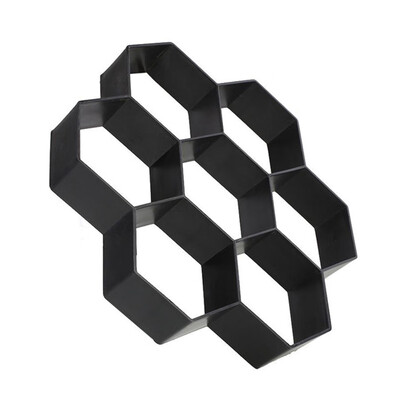 

Hexagon Garden Paving Mold DIY Super-light Concrete Paver Stepping Stone Path Plastic Mould