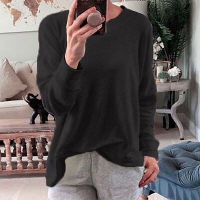 

2019 New Fashion Women Hoodie Solid Color Casual Plush Long Sleeve Women Hooded Sweatshirts