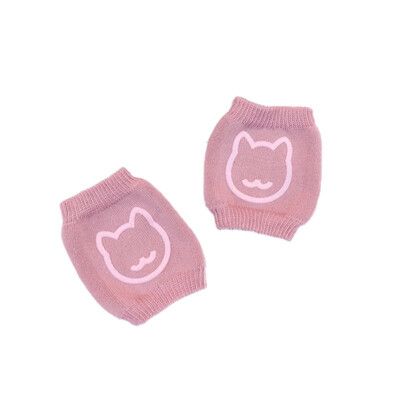 

Kids Simple Anti Slip Unisex Baby Crawling Clothing Accessories Mesh Knitting Cartoon Short Knee Pads 5 Colors