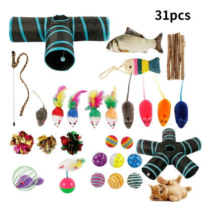 

1pc 5 Way Cat Tunnel Toy 31pcs Cat Toys Kitten Toys Assortments