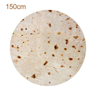 

Gobestart Comfort Food Burrito Wrap Blanket Perfectly Round Tortilla Throw