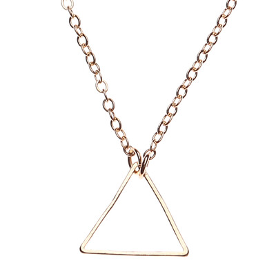 

Women Simple Triangle Choker Chain Charm Pendant Necklace Gold Silver Jewelry