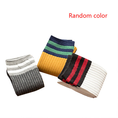 

3 Pair Random Color Baby Girls Sports Long Socks Kids Striped Patchwork Football Soccer Baseball Knee High Socks