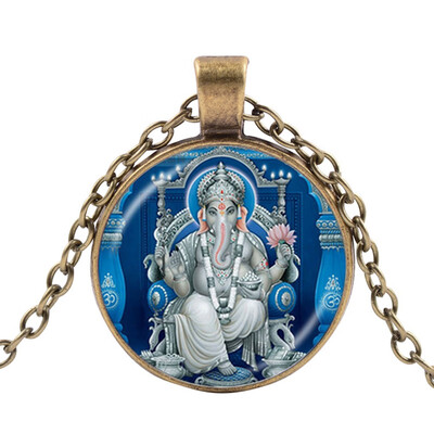 

Statue Hindu God Necklace Vintage Lord Indian Buddhism Jewelry For Women Men