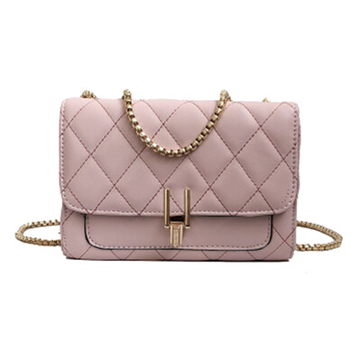 

Rhombic Bag Line Shoulder Small Square Bag Fashion Casual Chain Messenger Bag Trend Handbag