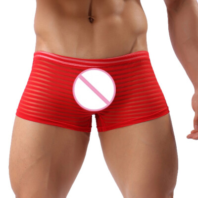 

Tailored Mens New Style Stripe Underwear Soft Breathable Knickers Short Sexy Briefs