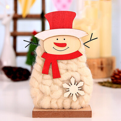 

〖Follure〗Wool Felt Santa snowman Xmas The Mall Show Ornaments Christmas Home Decors