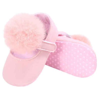 

Newborn Infant Nursling Trottie Baby Girls Coral Fleece Velvet Prewalker Prehobbler Shoes Cotton Footwear