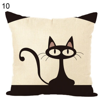 

Cute Cat Printed Soft Throw Pillow Case Cushion Cover Sofa Bed Car Home Decor