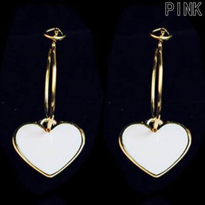 

Sweet Heart-shaped Earrings Limited New Earings Japan And South Korea Fashion Girl Wind Lovely Peach Heart