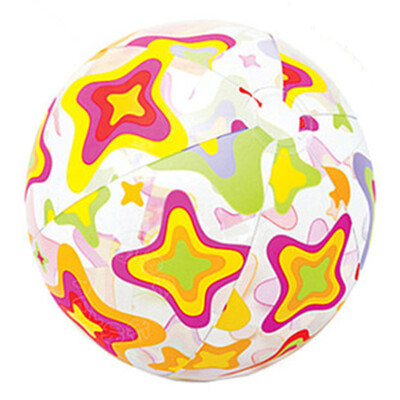 

INTEX 59040 Undersea World Beach Ball Four Color Transparent Starfish Beach Ball Play Water Polo Float Water Play Toy Ball 51cm