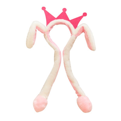 

LED Light Rabbit Ear Hat Headband Cute Cartoon Moving Plush Toy Cap Funny Hair Accessories
