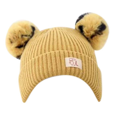 

Winter Newborn Kids Girls Boys Baby Cute Warm Cartoon Hats Knitted Wool Caps With Ball Lovely Beanie Cap Gifts