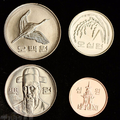 

4 PCS SET COINS OF South Korea Republic of Korea
