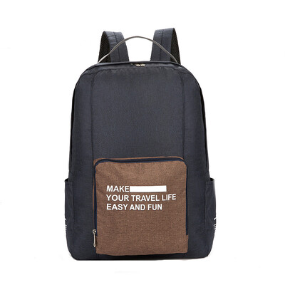 

Tailored New Cationic Folding Backpack Student Bag Oxford Cloth Folding Backpack