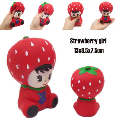 

〖Follure〗Strawberry girl Stress Reliever Scented Slow Rising Kids Toy Squeeze Toys