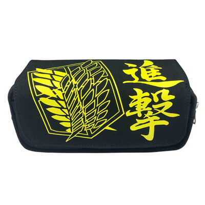 

lunanana My Hero Academia Pencil Case JoJos Bizarre Adventure Attack On Titan Pencil Bag Cosmetic Makeup Pouch Coin Purse