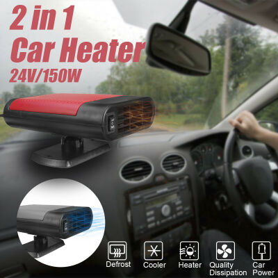 

24V Car Truck Fan Metal Heater Heating Warmer Windscreen Defroster Demister 150W