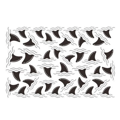 

Fish Fins Wall Sticker Self-adhesive Living Room Bathroom Kids Room Wall Decals Decorations