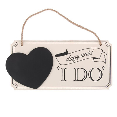 

Wooden Wedding Countdown Chalkboard Sign Vintage Wedding Countdown Sign Wedding Favors Party Supplies