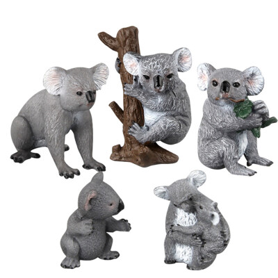 

5pcs Simulated Solid Educational Wildlife Figure Model Children Adults Plastic Lifelike Toy Holiday Gift