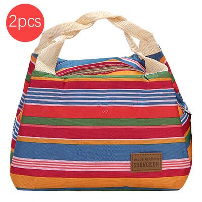

Gobestart New Thermal Insulated Lunch Box Tote Cooler Zipper Bag Bento Lunch Pouch