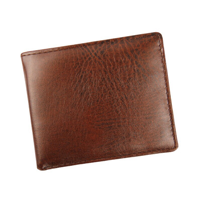 

Retro Men Solid Color Zip Multi Card Slots Folding Wallet Coin Purse Card Holder