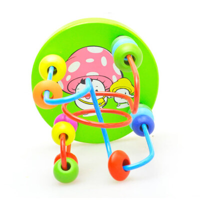 

Tailored Educational Baby Kids Wooden Around Beads Toy Toddler Infant Intelligence Toys