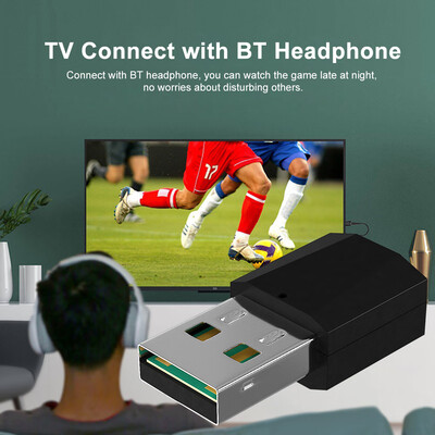 

X1 Bluetooth Audio Transmitter Bluetooth 42 Bluetooth Adapter for TV PC MP3 MP4 with USB Interface with 35mm AUX Cable