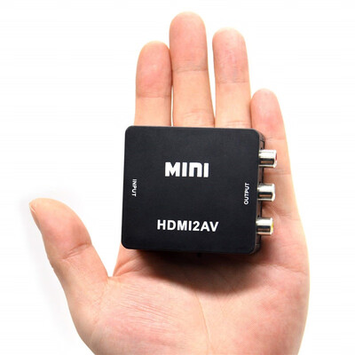 

HDMI To AV RCA CVBS 1080P Composite Audio Video Adapter Converter Box Upscaler
