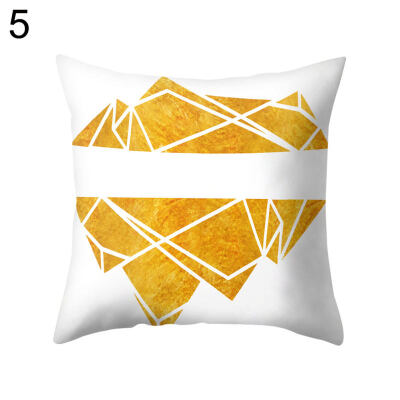 

Heart Triangle Geometric Pattern Pillow Case Cushion Cover Sofa Car Cafe Decor