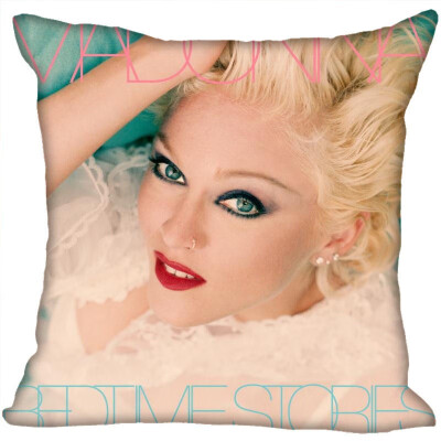 

Madonna Pillow Cover Bedroom Home Office Decorative Pillowcase Square Zipper Pillow Cases Satin Fabric No Fade 35x35CM 35x35CM
