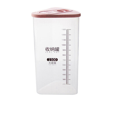 

Plastic Kitchen Food Cereal Grain Bean Rice Storage Box Triangle Container Case