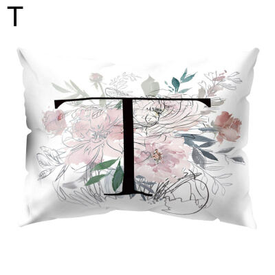 

Vintage Flower Letter Throw Pillow Protector Case Cushion Cover Bedding Articles