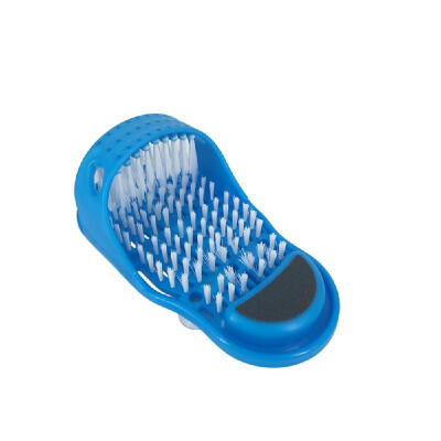 

Massage Bath Slippers Stomping Brush Foot Washing Shoes Dead Skin Grinding Tools Blue