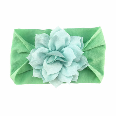 

Soft Cotton Knit Baby Cute Girls Big Floral Design Headband Headwear Apparel Photography Prop Party Gift